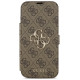 Guess Book 4G Metal Logo Case for iPhone 17 Pro Max - Brown