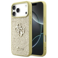 Guess Fixed Glitter Big 4G case for iPhone 17 Pro Max - gold