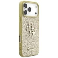 Guess Fixed Glitter Big 4G case for iPhone 17 Pro Max - gold