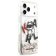 Karl Lagerfeld Liquid Glitter Choupette Logo MagSafe Case for iPhone 17 Pro Max - Clear