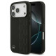 Mercedes Leather Laurel Leaves MagSafe Case for iPhone 17 Pro - Black