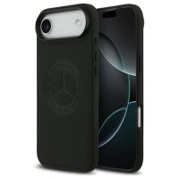 Mercedes Leather Vintage Logo MagSafe Case for iPhone Air - Black