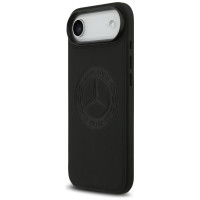 Mercedes Leather Vintage Logo MagSafe Case for iPhone Air - Black