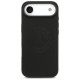 Mercedes Leather Vintage Logo MagSafe Case for iPhone Air - Black