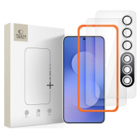 Tech-Protect Easy Set+ 3-pack tempered glass for Samsung Galaxy S25 FE - transparent