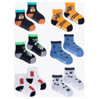 Yoclub Zeķes PUSFROTĒ ar ABS 31/34 BOY SKA-0020