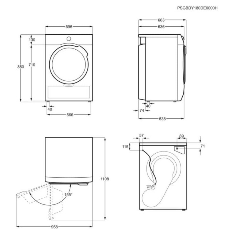 AEG veļas žāvētājs, 8kg - TR818A2E