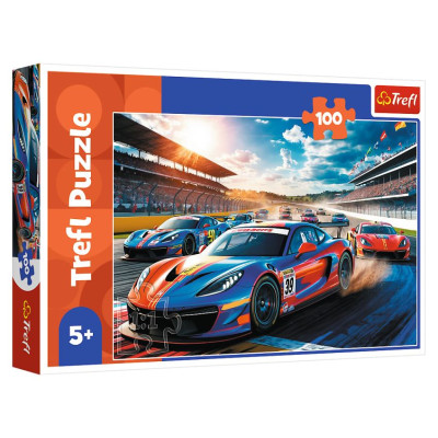 Trefl Puzle Ātrs sacīk&scaron;u braucējs, 100 gab.