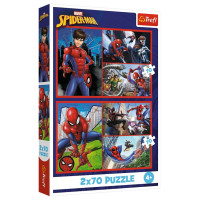 Trefl SPIDER-MAN Pužļu komplekts Zirnekļa stāsti, 2x70 gab.