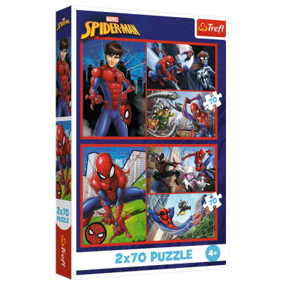 Trefl SPIDER-MAN Pužļu komplekts Zirnekļa stāsti, 2x70 gab.