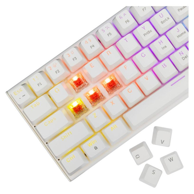 White Shark GK-002211V2  Wakizashi 2 White US Red Switches