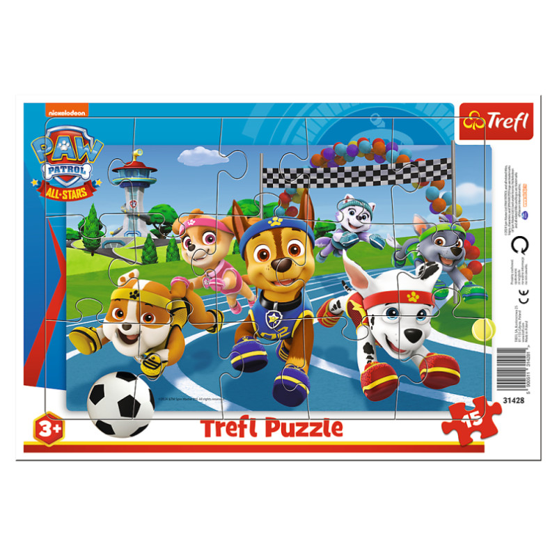 Trefl PAW PATROL Puzle Paw Patrol, 15 gab.