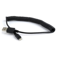 Gembird CABLE LIGHTNING TO USB2 1.5M/SPIRAL CC-LMAM-1.5M GEMBIRD