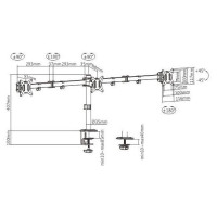 Gembird DISPLAY ACC MOUNTING ARM/17-27" MA-D3-01 GEMBIRD