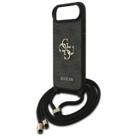 Guess 4G Big Logo Cord Stap Crossbody Case for iPhone Air - Black