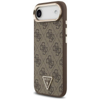 Guess 4G Triangle Logo MagSafe Case for iPhone Air Brown - Gold