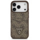 Guess 4G Nauble Card Triangle Case for iPhone 17 Pro - Brown