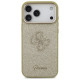 Guess Fixed Glitter Big 4G Metal Frame case for iPhone 17 Pro Max - gold