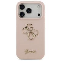 Guess Silicone Big 4G Script Case for iPhone 17 Pro - Pink