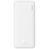 Baseus Airpow 20W 10000mAh Power Bank with Baseus Simple Series USB-A - USB-C 30 cm Cable - White