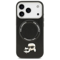 Karl Lagerfeld Karl & Choupette Pins MagSafe Case for iPhone 17 Pro Max - Black