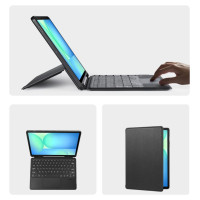 Dux Ducis Etui z klawiaturą Dux Ducis (DK series) na Samsung Tab S10 FE+ (Plus) z podświetleniem - czarna