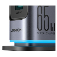 Joyroom Ładowarka Joyroom JR-TCM02 GaN 65W stacja ładująca 4xUSB-C 2xUSB-A wtyczka UK - szara