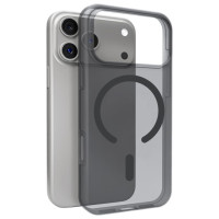 Puro Daylight Magsafe Compatible Silicone Case for iPhone 17 Pro - Translucent Black