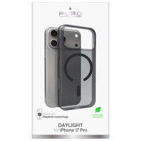 Puro Daylight Magsafe Compatible Silicone Case for iPhone 17 Pro - Translucent Black