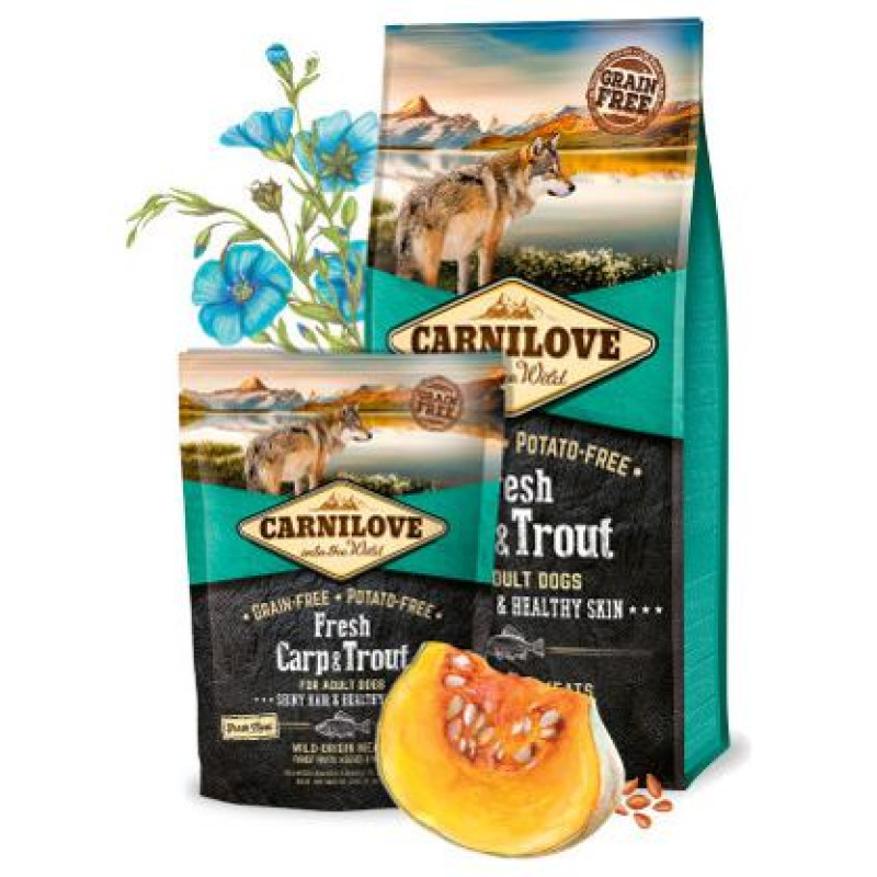 Carnilove Fresh Carp & Trout for Adult 1,5 kg barība suņiem
