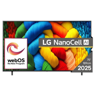 LG TV Set|LG|75 "|4K Ultra HD|3840 x 2160 pixels|Flat|16:9|LED|75NANO80A3B