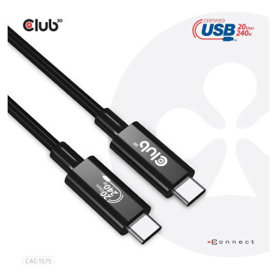 Club3D CABLE USB-C TO USB-C 2M/M/M CAC-1575 CLUB3D