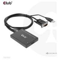Club3D I/O ADAPTER VGA TO HDMI+USB/0.6M M/F CAC-1720 CLUB3D