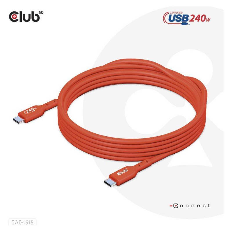 Club3D CABLE USB-C TO USB-C 4M/M/M CAC-1515 CLUB3D