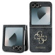 Guess Leather 4G Metal Logo Case for Samsung Galaxy Z Flip 6 - Black