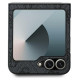 Guess Leather 4G Metal Logo Case for Samsung Galaxy Z Flip 6 - Black