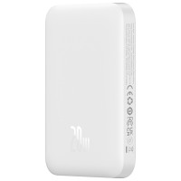 Baseus Magnetic Mini Air PPCXM06A 6000mAh 20W Power Bank with Simple Series USB-C Cable - White