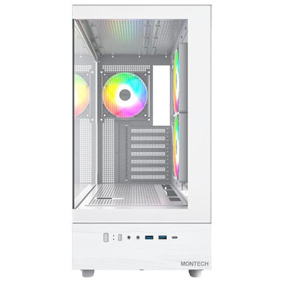 Montech Case|MONTECH|XR|MidiTower|Not included|ATX|MicroATX|MiniITX|Colour White|XR(W)
