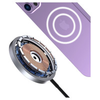 Dudao MagSafe 15W inductive charger - black