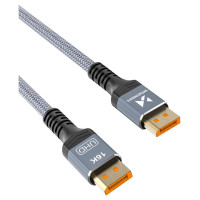 Wozinsky WPS-16AYL1S DisplayPort 2.1 Cable VESA Certified 80 Gb/s 16K@60Hz 8K@120Hz 4K@240Hz HDR HDCP DSC 1m - Black