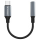 Wozinsky WACM-01 USB-C Adapter - 3.5mm Mini Jack - Black