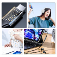 Wozinsky WACM-01 USB-C Adapter - 3.5mm Mini Jack - Black