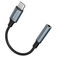 Wozinsky WACM-01 USB-C Adapter - 3.5mm Mini Jack - Black
