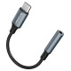 Wozinsky WACM-01 USB-C Adapter - 3.5mm Mini Jack - Black