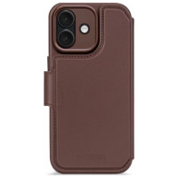 Decoded Leather Detachable Wallet MagSafe case for iPhone 17 - brown