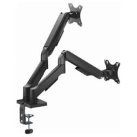 Gembird Monitora stiprinājums Gembird 2x 17”-32” Adjustable desk display mounting arm USB