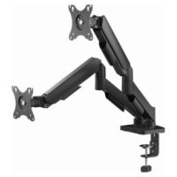 Gembird Monitora stiprinājums Gembird 2x 17”-32” Adjustable desk display mounting arm USB