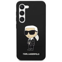 Karl Lagerfeld Silicone Ikonik Case for Samsung Galaxy S23+ - Black