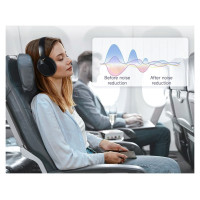 Dudao X22 Max Wireless On-Ear Bluetooth Headphones with ANC - Black