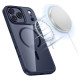 Tech-Protect MagMat MagSafe Case for iPhone 17 Pro - Transparent Navy Blue